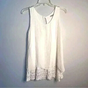 Elena Baldi Sheer Blouse, Silk Lining, made in Italy, size S EUC